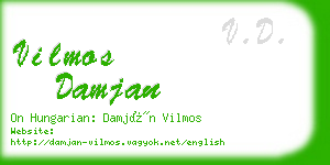 vilmos damjan business card